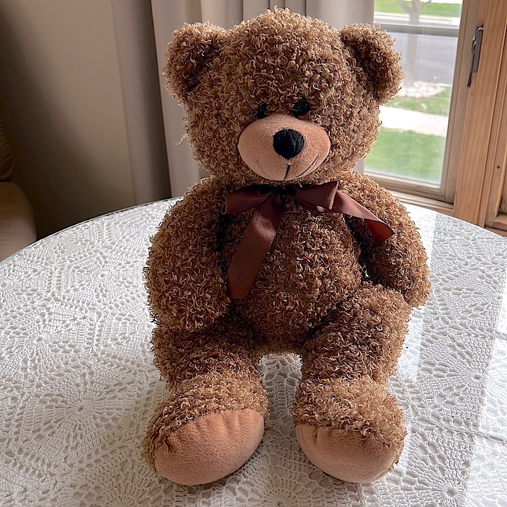 Burton - Cuddly Brown Bear with Adorable Smile - Stuffed Teddy Bear
